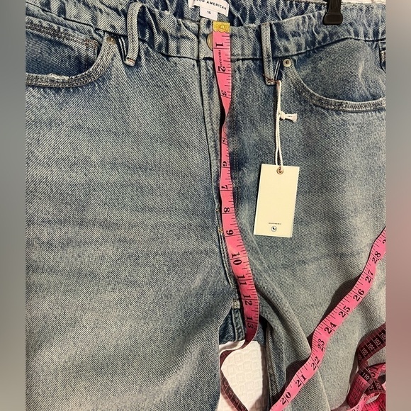 GOOD AMERICAN High Rise Jeans Size 15 NWT - Picture 10 of 16